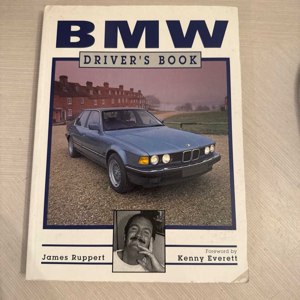 BMW Driver's Book — Blue and White Cover 1990 Vintage Classic